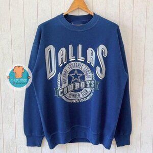 Dallas Cowboys Sweatshirt Vintage Cowboys NFL Sweatshirt Vintage y2k navy